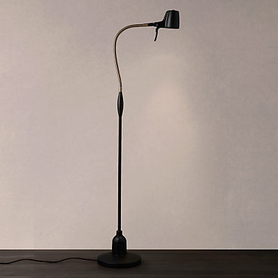 Serious Readers High Definition Floor Lamp, Black / Antique Brass